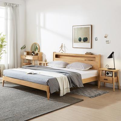 China Adjustable Wooden Frame Room Double Modern Bedroom Furniture Queen (Height) Size Bed for sale