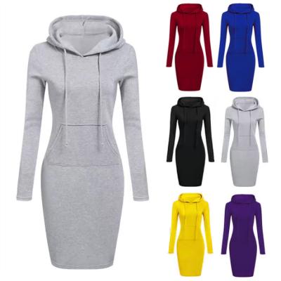 China Sale factory wholesale price Women's hoodie dress women's breathable hot sweatsuit dress for sale