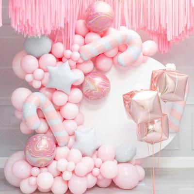 China Hot Pink Balloon Chain Combination Border Birthday Party Wedding Room Decor Balloon Decoration Party Supplies YR-BA-10 for sale