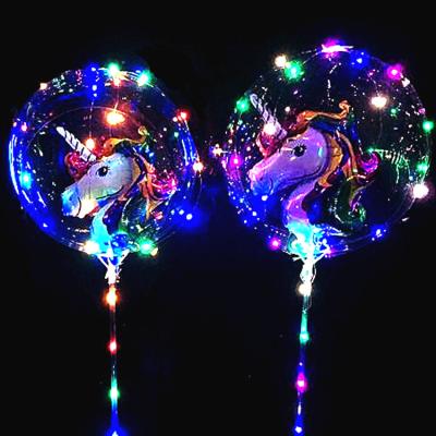 China Gift Toy Clear LED Cartoon Character Bobo Balloon 3 Meters Fairy String Light with Box and Battery Stick for sale