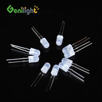 China F3 Milk LEDs 3mm Ultra Bright Red Green Blue White Yellow LED -40-60 Tolerance for sale