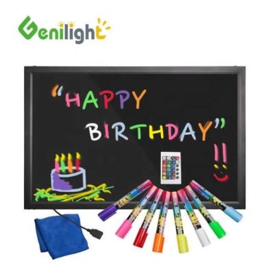 China Geschenk Rectangle LED Message Writing Board 60*80cm voor vakantie/evenement/menu decoratie Te koop