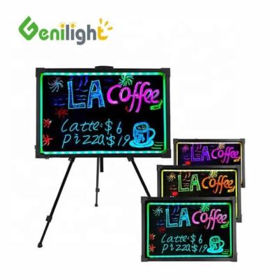 China Acrylic Rectangle Neon Writing Board LED Display for Business for sale