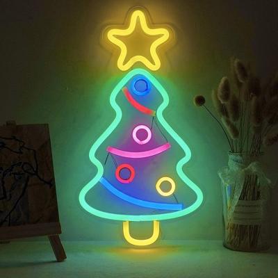 Cina Albero di Natale personalizzato Neon Sign Light per le decorazioni di festa in vendita