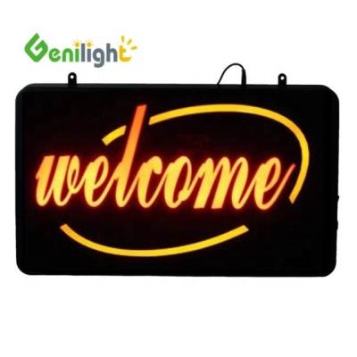 China DC 12V Power Consumption Rectangle Neon Sign for Outdoor Bar Promotion for sale