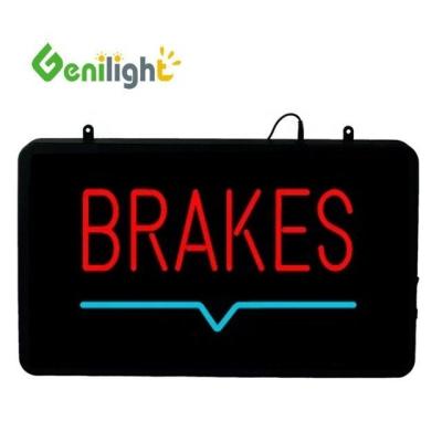 China Genilight 56*33 cm LED BRAKES Neon Open Sign for DIY Projects in Retail for sale