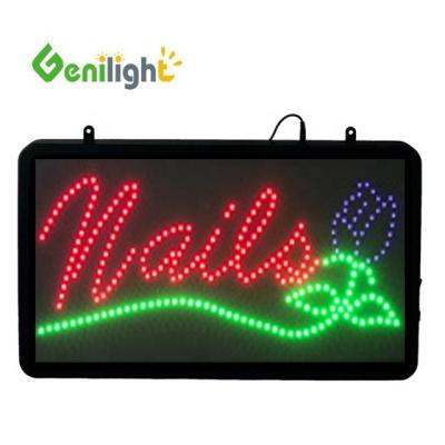 China Brightness Genilight Indoor 56*33cm Super Brightness Custom LED Open Display LED Sign for sale