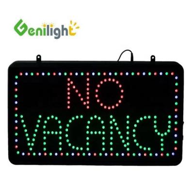 China CE RoHS Indoor 56*33cm Genilight No Vacancy Flash LED Open Sign Programmable LED Sign for sale