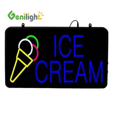 China Customized Neon Light Sign for Popular Colorful Letter Ice Cream Attractive Design for sale