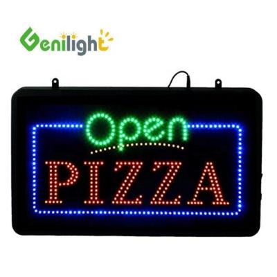 China ABS Open-Mold LED Pizza Sign for Indoor Genilight 22*13inch DC12V CE and RoHS Certified for sale