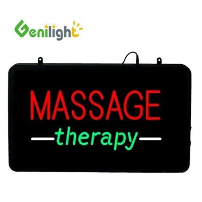 China Genilight 22*13inch CE RoHS Acrylic MASSAGE THERAPY Neon Sign for Massage Parlor Ideal for sale