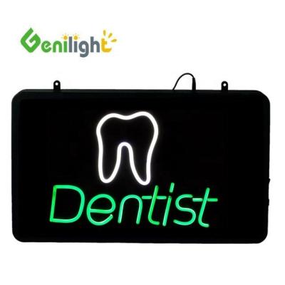 China Restaurant Hotel Supplies Custom Size LED Neon Sign Letter with Tooth Logo by Genilight for sale