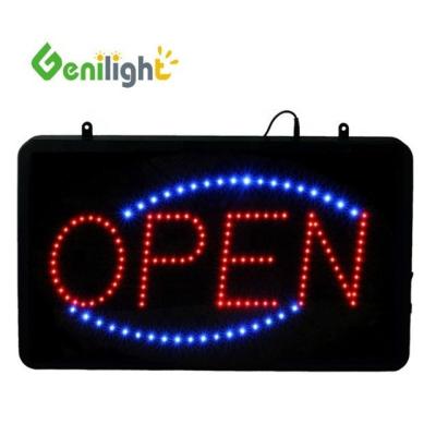 China Battery Powered LED Business Open DIY Sign with ABS Outframe and Neon Light Source for sale