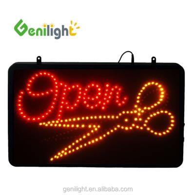 China Volledig gekleurde geanimeerde LED Neon Barbershop open borden 100000 uur Te koop