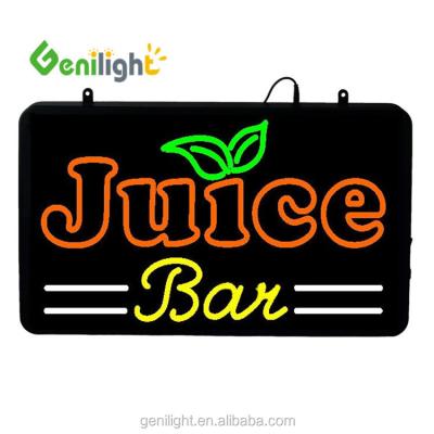 China GLT-LSN5633-016 Juice Bar Neon Werbefensterschild mit 5 mm oder 8 mm LED-Lichtquelle zu verkaufen