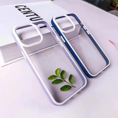 China Bulk Clear Ultra Thin Shockproof Wholesale Shockproof TPU Cover PC Acrylic Mobile Phone Case For iPhone 13 12 for sale