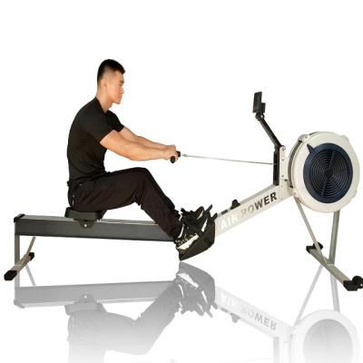 China New Design Fitness Universal Commercial Gym Equipment Air Rower Magnetic Rowing Machine With Monitor for sale