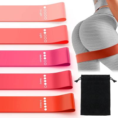 China Wholesale Custom Logo Indoor Workout Bands Latex Yoga Gym Exercise Booty Cloth Fitness Accessories Resistance Bands Non for sale