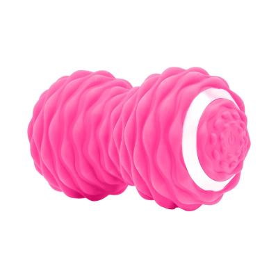 China Peanut Physiotherapy Silicone Soft Roller Vibrate Massage Ball Peanut Electric Washable Vibrating Ball for sale