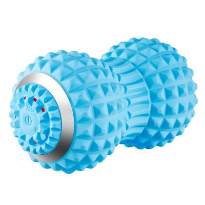 China Electric Peanut Roller Vibration Rechargeable Fitness Machine Custom Logo Mountable Muscle Massage Ball for sale