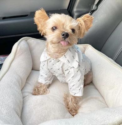 China Ropa Para Mascotas De Perro Wholesale Designer Dog Clothes Luxury Roupa Large Stocked Pet Clothing Dogs Shirt for sale