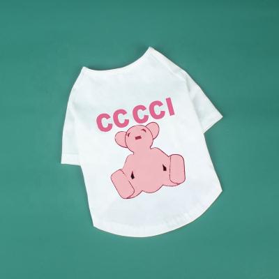 China Summer Viable Good Quality Wholesale Luxury Designer Famous Brand Dog T Shirts Eco-Friendly for sale