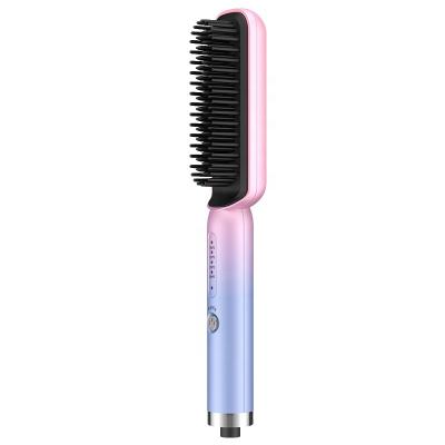 China Popular Multifunctional straightener straightener brush electric heat comb straightener curler hair fast modeling tool for sale