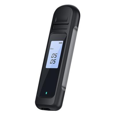 China 2022 New Product Value Car Personal Alcohol Testing Accurate Accurate Led Screen Display Breathalyzer Alcohol Breath Tester High Contrast Black Gua for sale