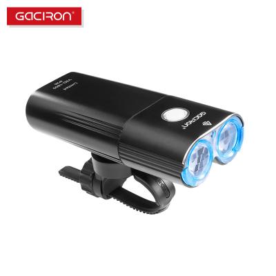 China Used As Super Bright Gaciron V9D 1800Lumen Cross Country Mountain Bike Light 6700mAh Power Bank LED Bicycle Light for sale