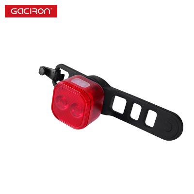 China 4 Modes Gaciron 15lm LED Cycle Tail Light Waterproof Rechargeable Bicycle Rear Running Light Tail Light for sale