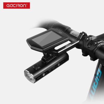 China Aluminum Alloy Gaciron Aluminum Alloy GroPro Camera Handlebar Supplement Mount MTB Road Bike Bracket Light Holder Bicycle Computer Holder for sale