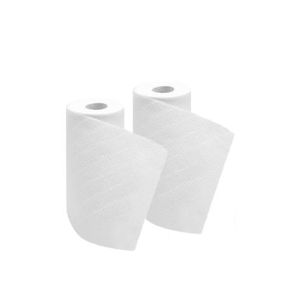 China Restaurant / Home Custom Printed OEM Kitchen Towels Roll Embossed Reusable Paper Towel Absorbency Kitchen Paper Roll for sale