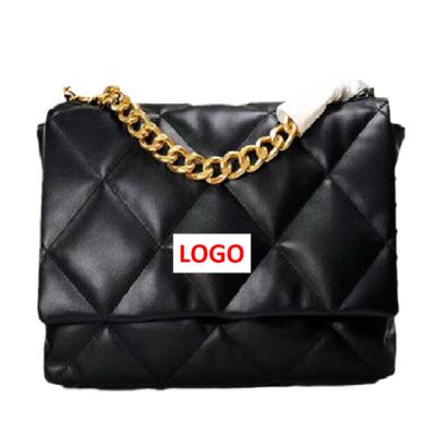 China Newspaper Used 2022 Real Logo Luxury Print Clutch Women Bag Women Body Bag Women's Cross Designer Handbag for sale