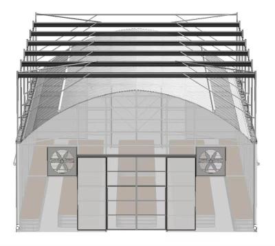 China High Quality And Strong PE Film Stable Structure Single Span Greenhouse à venda