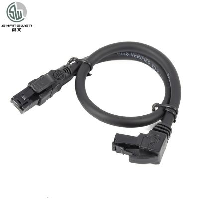 China Networking Or Computer Promotion Ethernet 90degree Angle Rj45 Cat6a Utp Cable Utp Cat6 Network Cable for sale