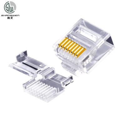 China Cat6a Power Shielded And Unshielded Networking Crimp Cat6 8p8c Plug RJ45 Connector Plug For Patch Cord for sale