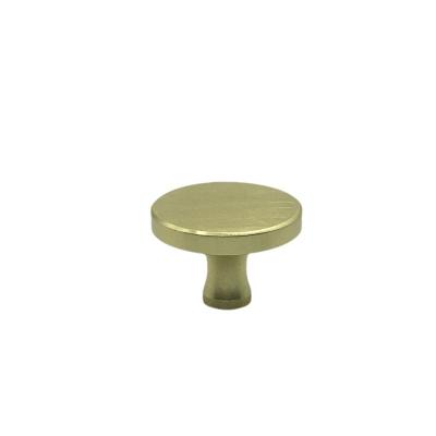 China Modern Single Hole Knobs Matte Black Gold Brass Cabinet Hardware Bathroom Round Bar Kitchen Zinc Alloy Handles for sale