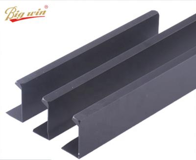 China Solid Aluminum Chest Handle Cabinet Door Black Invisible Cabinet Handle Drawer Handle for sale