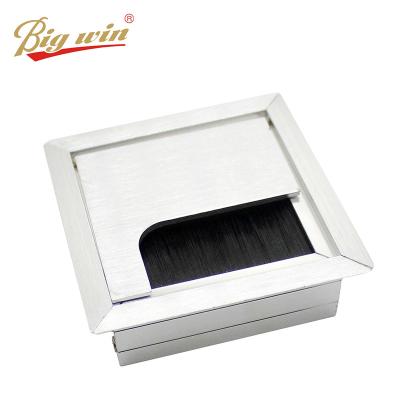 China Modern hot sale office wire box 80mm flexible white square cable hole grommet for sale