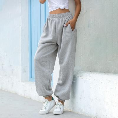 China Breathable Loose Joggers Leg Sweatpants Women Wide Leg Pants Plus Size Soft High Waist Pants Casual Korean Streetwear Yoga Panties for sale