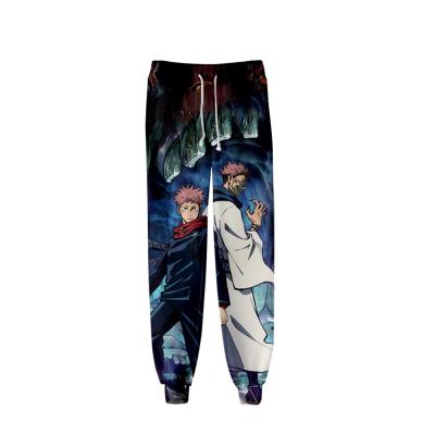 China Japanese Jujutsu Kaisen 3D Printing Japanese Anime Men's Winter Anime Women's Breathable Digital Pants for sale