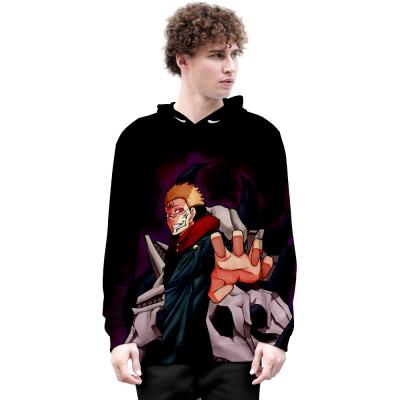 China Wholesale Japanese Digital Round Neck Long Sleeve Jujutsu Kaisen 3D Anime Anti-pilling Anti-pilling Unisex Hooded Hoodies for sale