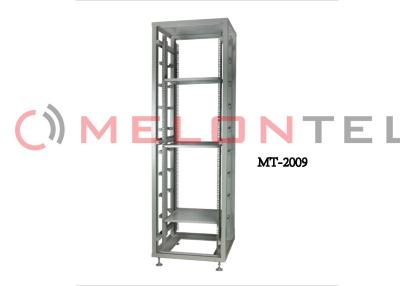 China Metal 42U 19 Inch Netwrok Open Rack Telecom Network Frame With Adjusted Fixing Panel for sale