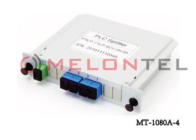 China 1x4 SC PLC Fiber Optic Splitter Rackmount Distribution Box SC Adapter for sale