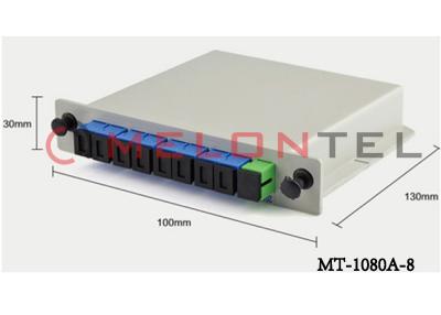 China 1 to8  SC UPC Inserted PLC Fiber Optical Splitter FTTH Fiber Splitter for sale