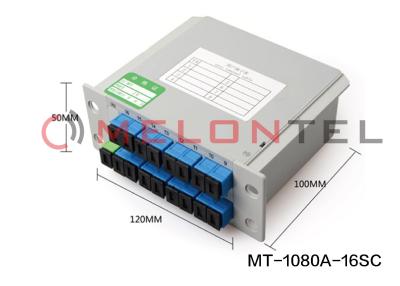 China 1 To 16  SC APC Inserted Fiber Optic Terminal Box PLC Ftth Splitter Full Core Structure for sale