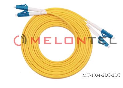 China 9/125 LC Optical Fiber Patch Cord Single Mode , 2 Core SC-LC Fiber Optic Cable for sale