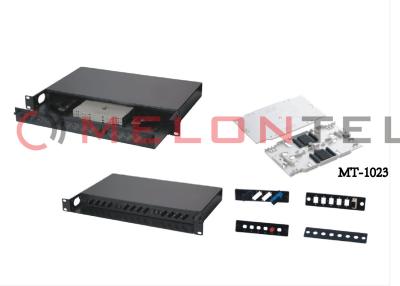 China Earth Mode Fiber Optic Patch Panel Rack Mount ODF With Theft - Proof Lock for sale