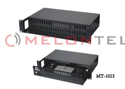 China Durable Fiber Optic Patch Panel 48 Port 2U SC Duplex Adaptor For Telecom Network for sale