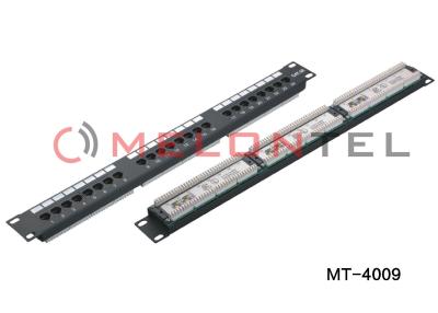 China RJ45 Network Rack Patch Panel Cat6 24 Port for sale